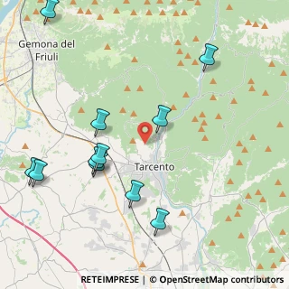 Mappa Via Coia di Levante, 33017 Tarcento UD, Italia (4.74455)