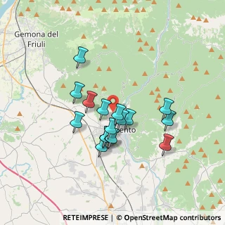 Mappa Via Coia di Levante, 33017 Tarcento UD, Italia (2.80765)