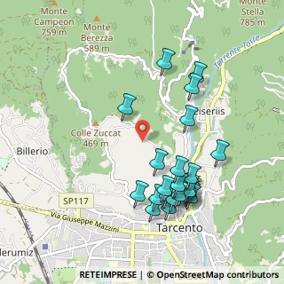 Mappa Via Coia di Levante, 33017 Tarcento UD, Italia (1.00435)
