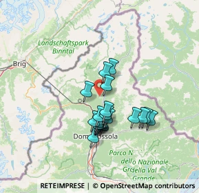 Mappa Frazione Mozzio, 28862 Crodo VB, Italia (10.8605)