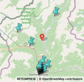 Mappa Frazione Mozzio, 28862 Crodo VB, Italia (10.888)