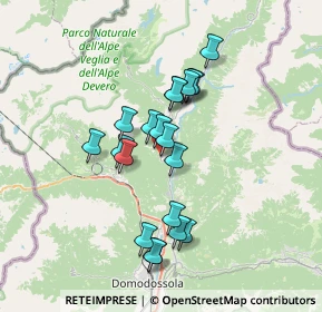 Mappa Frazione Mozzio, 28862 Crodo VB, Italia (5.8435)