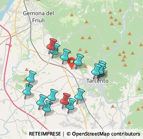 Mappa Magnano In Riviera, 33010 Magnano In Riviera UD, Italia (3.61625)