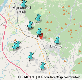 Mappa Magnano In Riviera, 33010 Magnano In Riviera UD, Italia (3.99583)