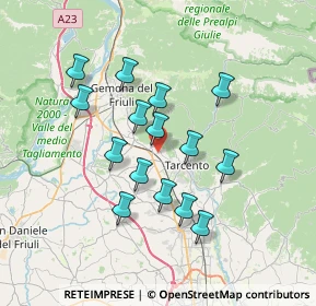 Mappa Magnano In Riviera, 33010 Magnano In Riviera UD, Italia (6.05667)