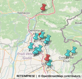 Mappa Magnano In Riviera, 33010 Magnano In Riviera UD, Italia (13.70538)