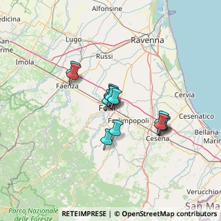 Mappa Piazza Falcone e Borsellino, 47121 Forlì FC, Italia (9.86308)