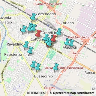 Mappa Piazza Falcone e, 47121 Forlì FC, Italia (0.782)