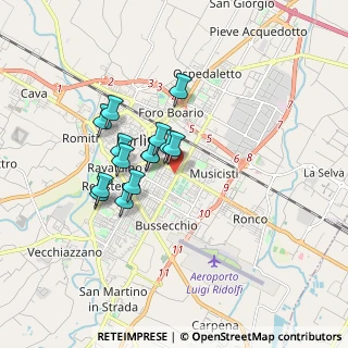 Mappa Piazza Falcone e, 47121 Forlì FC, Italia (1.34286)