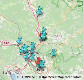 Mappa Via A. Salucci, 54011 Aulla MS, Italia (7.223)