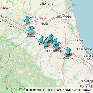 Mappa Via Innocenzo da Imola, 47121 Forlì FC, Italia (10.68846)