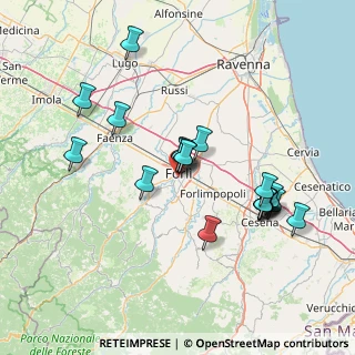 Mappa Via Innocenzo da Imola, 47121 Forlì FC, Italia (14.487)