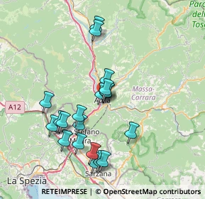 Mappa Via Scorcetoli Nazionale, 54011 Aulla MS, Italia (7.2445)