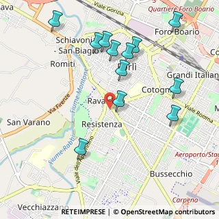 Mappa Via Tina Gori, 47121 Forlì FC, Italia (1.14)