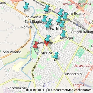 Mappa Via Tina Gori, 47121 Forlì FC, Italia (1.03846)