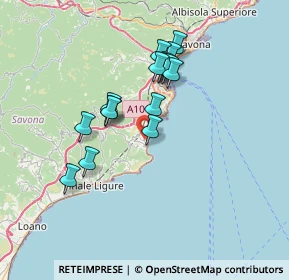 Mappa Regione Torbora, 17026 Noli SV, Italia (6.09)
