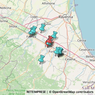 Mappa Via Acquacreta, 47121 Forlì FC, Italia (8.82)