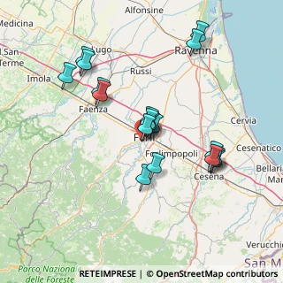 Mappa Via Acquacreta, 47121 Forlì FC, Italia (13.87167)