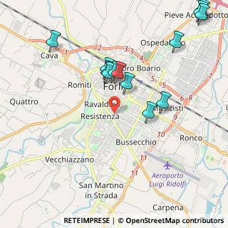 Mappa Via Aurelio Bertola, 47121 Forlì FC, Italia (2.36769)