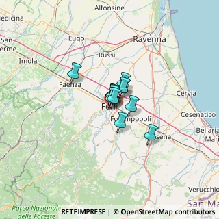 Mappa Via Aurelio Bertola, 47121 Forlì FC, Italia (5.47417)