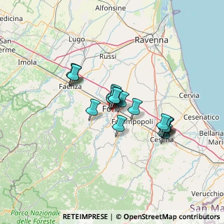 Mappa Via F.lli Spazzoli, 47121 Forlì FC, Italia (10.11278)