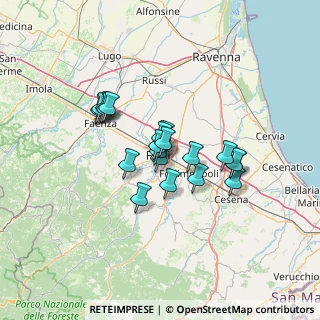 Mappa Via F.lli Spazzoli, 47121 Forlì FC, Italia (9.9035)