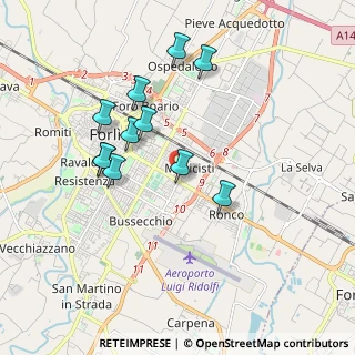 Mappa Via Clemente Monari, 47122 Forlì FC, Italia (1.75182)