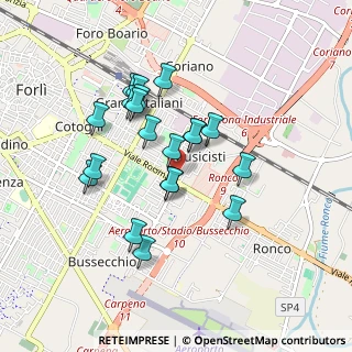 Mappa Via Clemente Monari, 47122 Forlì FC, Italia (0.7865)