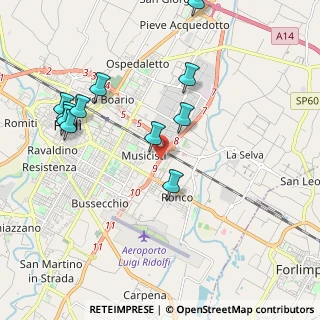 Mappa Via della Costituzione, 47122 Forlì FC, Italia (2.20818)