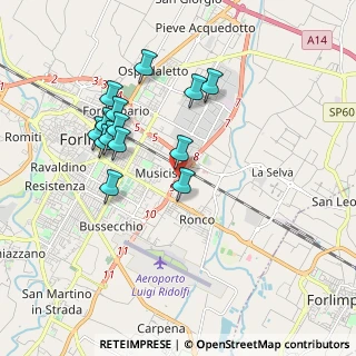 Mappa Via della Costituzione, 47122 Forlì FC, Italia (1.77214)