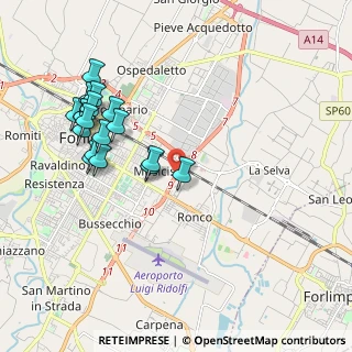 Mappa Via della Costituzione, 47122 Forlì FC, Italia (2.13056)