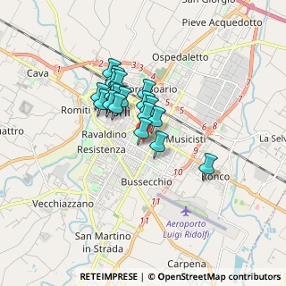 Mappa Via Corrado Viali, 47121 Forlì FC, Italia (1.22105)