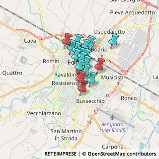 Mappa Via Domenico Bolognesi, 47121 Forlì FC, Italia (1.0495)