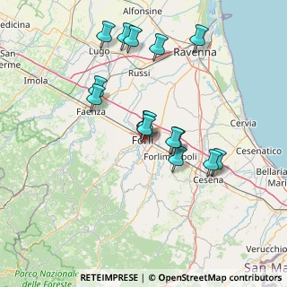 Mappa Via Domenico Bolognesi, 47121 Forlì FC, Italia (13.98733)