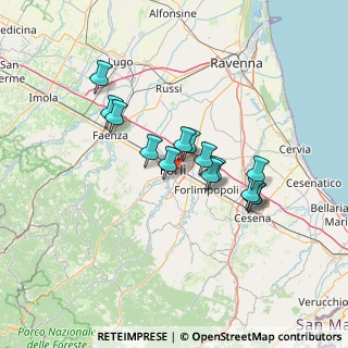 Mappa Via Domenico Bolognesi, 47121 Forlì FC, Italia (11.025)