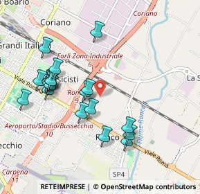 Mappa Via Giacomo Puccini, 47122 Forlì FC, Italia (0.993)