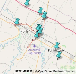 Mappa Via Giacomo Puccini, 47122 Forlì FC, Italia (3.38455)