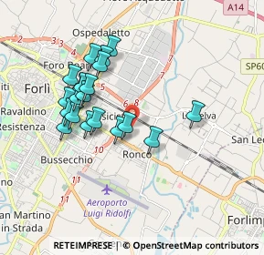 Mappa Via Giacomo Puccini, 47122 Forlì FC, Italia (1.6775)