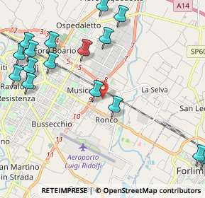 Mappa Via Giacomo Puccini, 47122 Forlì FC, Italia (2.8025)