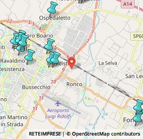 Mappa Via Giacomo Puccini, 47122 Forlì FC, Italia (3.10733)