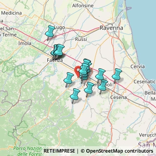 Mappa Via Comugno, 47121 Forlì FC, Italia (9.36389)