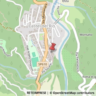 Mappa Piazza della Repubblica, 34, 40022 Castel del Rio, Bologna (Emilia Romagna)