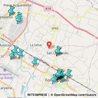 Mappa Via Curie Marie e Pierre, 47122 Forlì FC, Italia (2.9755)