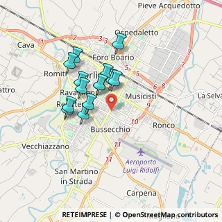 Mappa Via Domenico Pantoli, 47121 Forlì FC, Italia (1.41429)