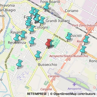 Mappa Via Domenico Pantoli, 47121 Forlì FC, Italia (1.181)