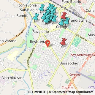 Mappa 47121 Forlì FC, Italia (1.244)