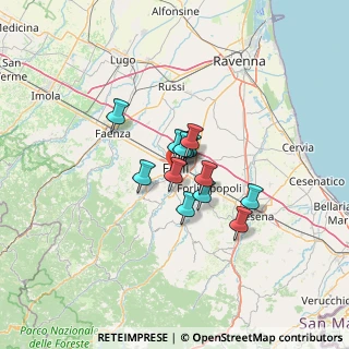 Mappa 47121 Forlì FC, Italia (7.75385)