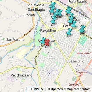 Mappa Via Giuseppe di Vittorio, 47121 Forlì FC, Italia (1.3595)