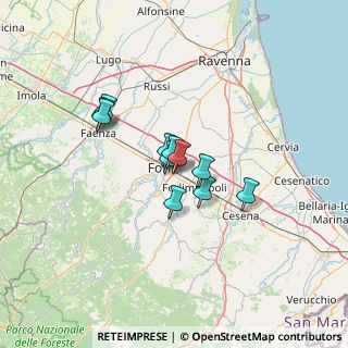 Mappa Via Antonio Vivaldi, 47122 Forlì FC, Italia (8.88091)