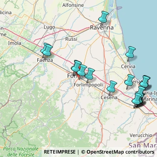 Mappa Via Claudio Monteverdi, 47122 Forlì FC, Italia (21.024)